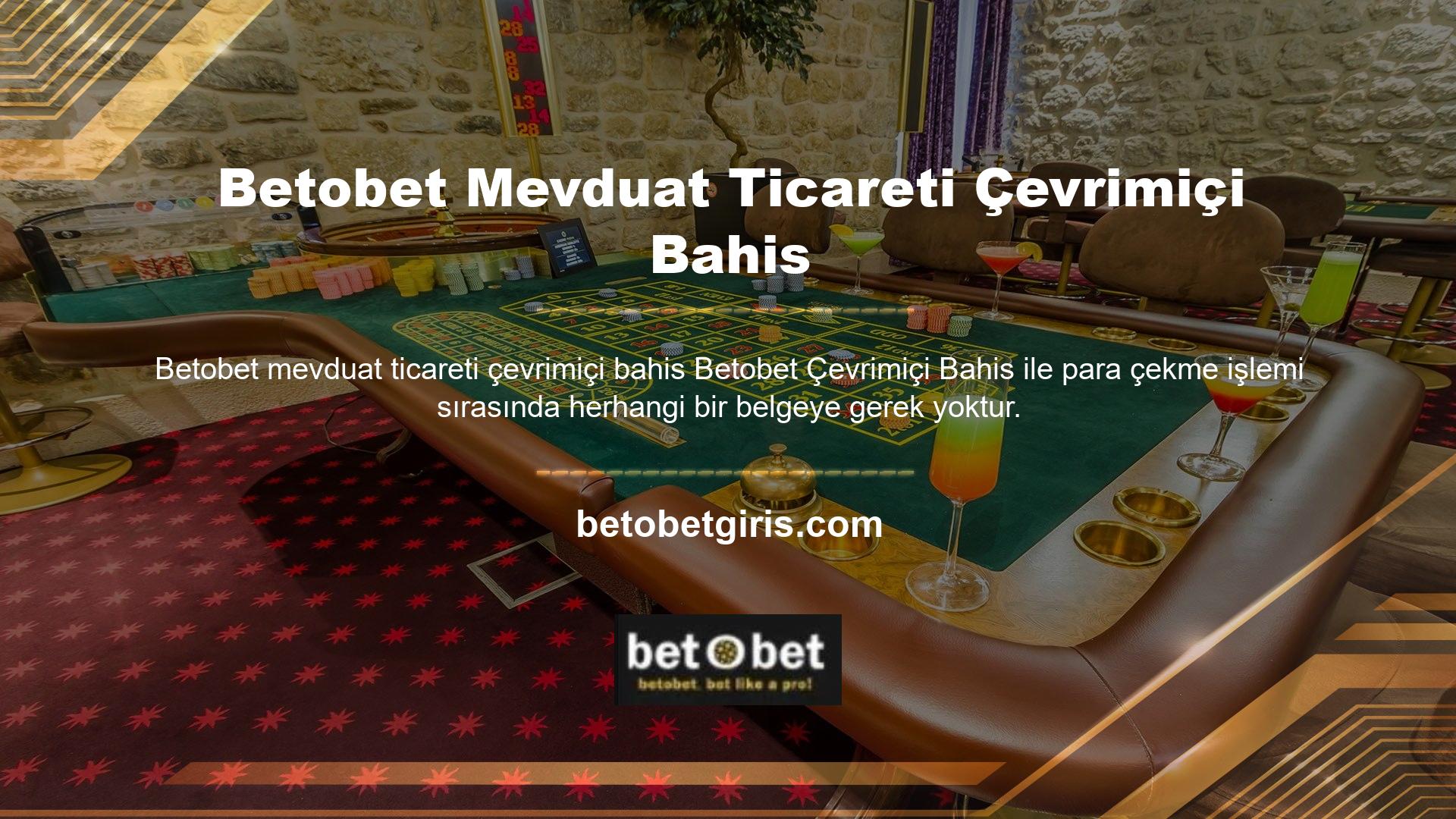 Betobet, çevrimiçi casino için dosyasız ve Betobet web sitelerinden biridir